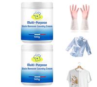 Crème détachante multifonctionnelle pour textiles, détachante rapide pour vêtements et chaussures, élimine les taches tenaces, notamment les taches de graisse (2)