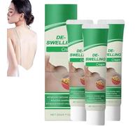Crème détoxifiante lymphatique, crèmes naturelles anti-gonflements pour les jambes, lotion apaisante anti-cellulite rapide, pour les jambes, le cou et les aisselles (3 pièce)