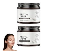 Crème d'igname sauvage pour l'équilibre hormonal, crème d'igname sauvage pour femmes pour tous les types de peau, lotion enrichie à l'extrait de plante, beurre nourrissant pour le visage (2PCS)
