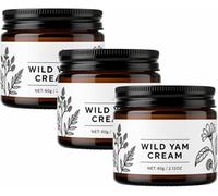 Crème d'igname sauvage pour l'équilibre hormonal, crèmes hydratantes pour le corps avec vitamine E, aloe vera, lavande et huile de coco, lotion visage et corps pour peaux sèches.,3pcs