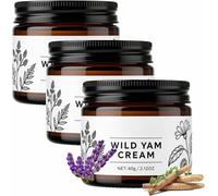 Crème d'igname sauvage, pour l'équilibre hormonal, lotion hydratante à la vitamine E et à l'aloe vera, visage et corps pour les femmes à peau sèche,3pcs