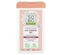 Crème douche Hydratant Lait d'Ânesse Bio SO'BIO ETIC - Le flacon de 450 mL Lot De 3 - Par Lot