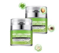 Crème d'urée 60% pour les pieds, force maximale, pour les pieds secs et crevassés, les coudes, les genoux, les talons et les mains, hydratation en profondeur et adoucit la peau sèche (2pcs)