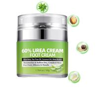 Crème d'urée 60% pour les pieds, force maximale, pour les pieds secs et crevassés, les coudes, les genoux, les talons et les mains, hydratation en profondeur et adoucit la peau sèche (1pcs)