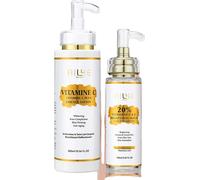 Crème éclaircissante à la vitamine C, ingrédients bio, bienfaits anti-âge , kit 2 en 1