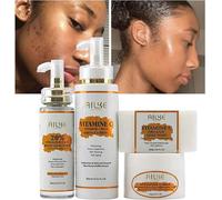 Crème éclaircissante à la vitamine C, ingrédients bio, bienfaits anti-âge , kit 4 en 1