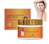 Creme Eclaircissante Anti Tache Visage de Carotte,Huile de Carotte Eclaircissante,Creme Vitamine C éclaircissante Au Carottes,Lait Corps Nourrissant Carotte,Réparateur De Barrière Cutanée (1pc, 100g)