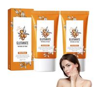 Crème éclaircissante Multi-actions à L'argousier Et Glutamate - Hydratation Intense, Texture Légère Pour Une Peau Douce Et Lumineuse - Pour Tous Types De Peau (2 PCS)