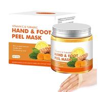 Creme Eclaircissante peau Noir Puissant,Peeling Visage Puissant Au Curcuma,Masque exfoliant peel-off pour les mains et les pieds,Creme éclaircissant pour les genoux et les chevilles
