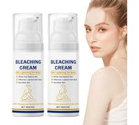 Crème Éclaircissante pour Aisselles 30g, Lotion Vitaminée pour Genoux, Coudes & Cuisses, Soin Hydratant Uniformisateur pour Tous Types de Peau (2 Pièce)