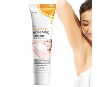 Crème éclaircissante pour aisselles, 50 g, formule douce avec consistance claire, accessoire de soin avec style pratique, pour genoux, coudes, cuisses, aisselles, parties intimes, maison, voyage