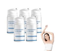 Crème éclaircissante pour le corps aux bienfaits hydratants quotidiens - Correcteur de taches brunes pour les aisselles, les zones intimes et l'intérieur des cuisses - Crème hydratante (5 bouteilles)