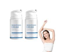 Crème éclaircissante pour le corps aux bienfaits hydratants quotidiens - Correcteur de taches brunes pour les aisselles, les zones intimes et l'intérieur des cuisses - Crème hydratante (2 bouteilles)