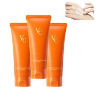 Crème éclaircissante pour le corps sans remasque, cinq vitamines C, crème éclaircissante pour le visage et le corps, correcteur hydratant, unifie le teint