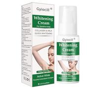 Crème éclaircissante pour les aisselles - Crème éclaircissante puissante - 60 ml - Crème blanchissante pour les genoux, les coudes et l'intérieur des cuisses - Réparation de la peau avec effet longue