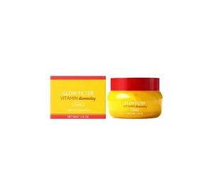 Crème éclaircissante vitaminée, Crème filtre éclat vitaminé, 50 g - Illumine le teint, hydrate en profondeur, améliore le grain de peau, contient de la niacinamide et des céramides.