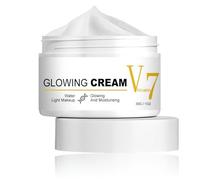 Crème éclaircissante vitaminée V7 format voyage - Crème à la niacinamide naturelle et à l'huile d'olive, idéale pour illuminer et hydrater votre peau en toutes circonstances | Format voyage 30 g