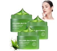 Crème en gelée au collagène, crème en gelée au collagène et niacinamide, crème en gel nourrissante infusée de collagène, crème hydratante et anti-âge, réduit les ridules et le teint terne
