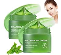 Crème En Gelée Au Collagène, Crème Hydratante Et Anti-âge, Réduit Les Ridules Et Le Teint Terne, Stimule L'élasticité, L'hydratation Et L'éclat De La Peau, Tous Types De Peau (2 bouteilles)