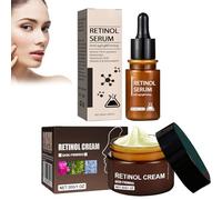 Crème Et Essence Anti-Âge Au Rétinol Pour Le Visage, Crème Au Rétinol + Essence De Rétinol,Anti Aging Wrinkle Removal Skin Firming Cream,Cream&Essence