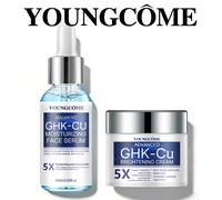 Crème et sérum anti-âge au peptide de cuivre GHK-CU - Hydratant raffermissant pour tous types de peau, soin de la peau pour femmes 60ml