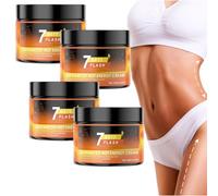 Crème flash hot energy 7 jours, crème corps raffermissante et hydratante, soin raffermissant hydratant pour la peau bras, taille, jambes & abdomen, crème quotidienne légère absorption rapide (4pcs)