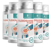 Crème Flexosamine Forte - 500 ml (5x100ml), Pack de 5