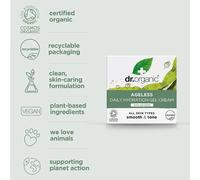 Crème Gel Hydratante Quotidienne Ageless Dr Organic Durable À Base D'Algues 50ml