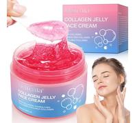 Crème Gelée au Collagène, Collagen Jelly Cream, Creme Collagene Visage - Augmente l'hydratation de la barrière de la peau et donne un aspect brillant et lifté 24h