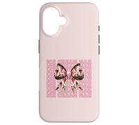 Crème-Glace cône Rose Coquette Noeud Coque pour iPhone 16