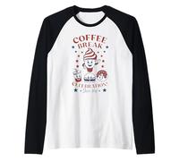 Crème glacée Americana Coffee Break Time Food Vibe années 50 Retro Manche Raglan