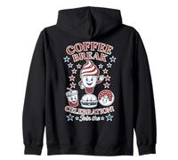 Crème glacée Americana Coffee Break Time Food Vibe années 50 Retro Sweat à Capuche