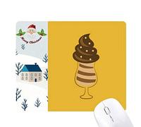 crème glacée chocolat doux coupe tendance cadeau de noël maison tapis de souris