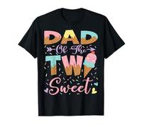 Crème glacée d'été « Dad Of The Two Sweet 2nd Birthday » T-Shirt