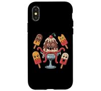 Crème glacée d'Halloween effrayante amusante pour enfants Coque pour iPhone X/XS