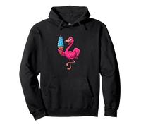 Crème glacée Rose Flamant Rose Sweat à Capuche