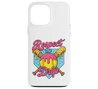 Crème glacée Softball Drip Respect The Drip Softball Player Coque pour iPhone 13 Pro Max