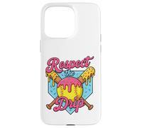 Crème glacée Softball Drip Respect The Drip Softball Player Coque pour iPhone 15 Pro Max