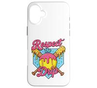 Crème glacée Softball Drip Respect The Drip Softball Player Coque pour iPhone 16 Plus