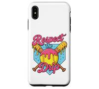 Crème glacée Softball Drip Respect The Drip Softball Player Coque pour iPhone XS Max