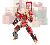 Crème glacée transformante - polypropylène rose pastel de cent vingt millimètres, composants de blocs de construction éducatifs, dispositif de figurine d'action robot résilient, outil de jouet de morp