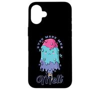 Crème glacée « You Make Me Melt » Coque pour iPhone 16 Plus