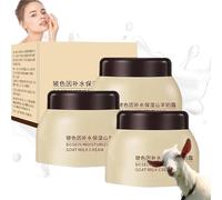 Crème hydratante au lait de chèvre aux perles de lait, crème nourrissante et raffermissante pour le corps, les mains et le visage