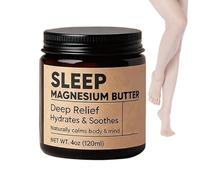 Crème Hydratante Au Magnésium - Lotion Somnifère 100 Ml Beurre De Karité, Huile De Mangue, Huile D'arnica Et Huiles Essentielles - Crème Magnésium ée À La Lavande Pour La Relaxati