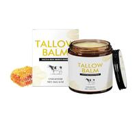 Crème hydratante au suif de bœuf nourri à l'herbe - Crème visage et corps profondément nourrissante et hydratante pour peaux sèches et sensibles, au miel et à l'huile de graines de jojoba (1)