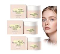 Crème Hydratante de Préparation Glow Velvet, Base Lissante et Fixante pour le Maquillage, Soins Hydratants et Nourrissants pour une Peau Douce pour Tous Types de Peau (3pcs)