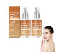 Crème hydratante éclaircissante pour le visage pour femmes - Crème hydratante de jour et de nuit à l'acide hyaluronique et à la niacinamide - Stimulateur d'éclat pour les taches brunes (2 bouteilles)