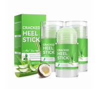 Crème hydratante et craquelée pour les pieds - Bâton de réparation des talons fissurés - Apaisant et nourrissant en profondeur - Pour les pieds des femmes (3 pièces, taille unique)