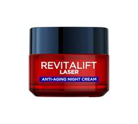 Crème hydratante laser pour le visage Revitalift de L'Oréal Paris, masque de nuit anti-âge à triple action X3 avec rétinol pro, acide hyaluronique et vitamine Cg- 50 ml