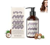 Crème Hydratante pour Boucles, Curl Cream Crème de soin pour boucler le volume, Réduit Les Frisottis, Convient Pour Une Utilisation Quotidienne